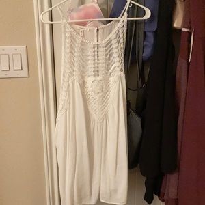 White loose flowy formal shirt